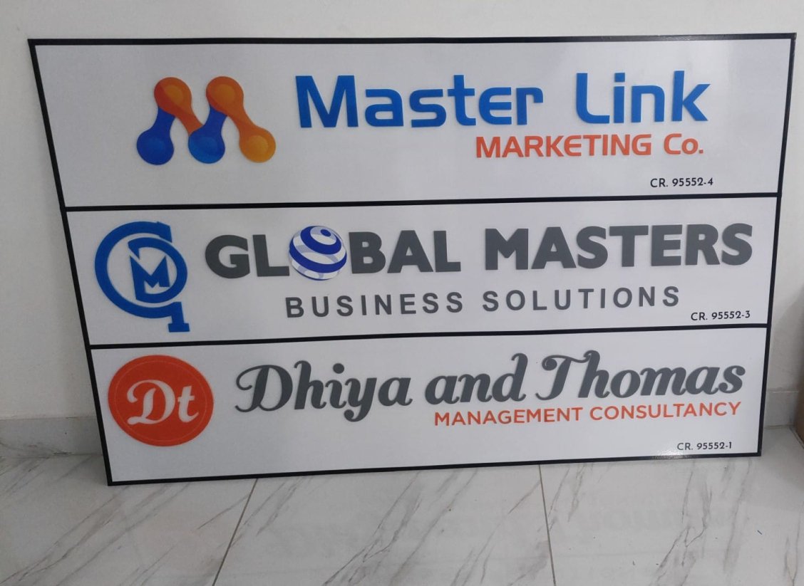 Master Link / Global Masters — Office Signage